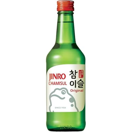 JINRO Soju, Chamisul Original, Traditionell koreanisches alkoholisches Getränk, 20,1% vol., 1 x 350 ml