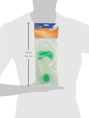 Miniatura 5 de Steins Plantillas de gel cómodas de silicona de doble densidad para soporte adicional del arco y alivio de las articulaciones de los pies, tobillo,