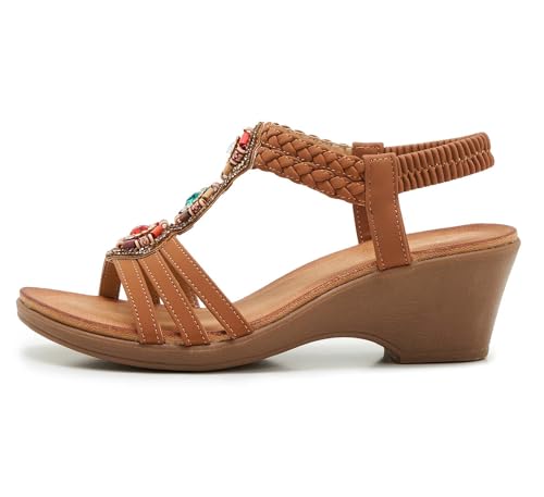 Sandales d'été compensées pour flâner en vacances style bohème - 2