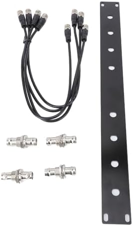 Jelquix Front Mount Antenna Rack Kit Durable Metal 1U Panel for SLX SLX2 LX4 PGX2 Wireless System 50cm BNC Cable Antenna Rack Mount Kit for Full Wireless System - 1