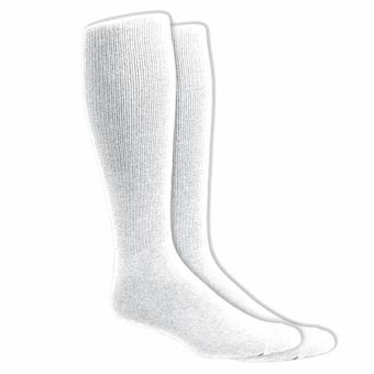 Large White Baseball Tube Socks