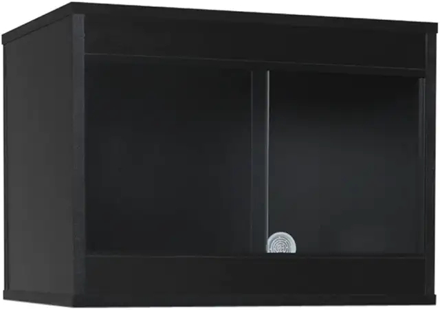 HabiStat Black Glass Vivarium - 24x18x18 Reptile Terrarium