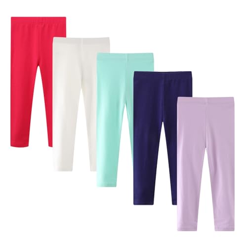 Legging enfant fille EmaoFun lot de 3 pantalons stretch pour enfant de 2 à 7 ans