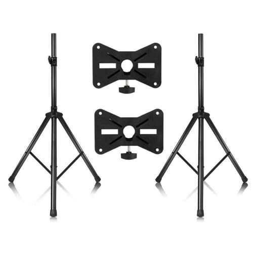 VEETHI T-Shape Background Backdrop Support Stand Kit Height 6.5ft w/4 Fish Clips, Black