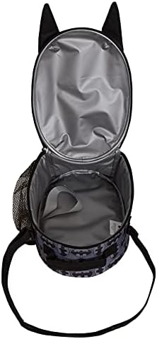 DC Comics Batman Lunch Bag for Kids 3D Lunch Box Boys School Lunchbag Travel Insulated Cool Bag with Drinks Holder - Fresh Hot or Cold Sandwich Box Batman Cool Bag Thermal Lunch Bag Batman Gifts