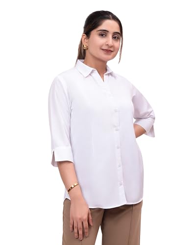Image of ESTA Women 3 /4 Sleeve Stylish Western Official Formal Shirts Regular fit Shirts for Women