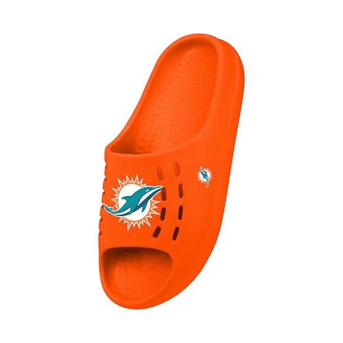 Image of FOCO Men's NFL Team Big Logo Molded Chunky Slide Sandals | Casual Sandals