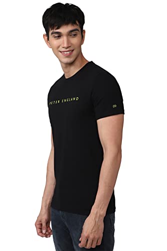 Image of Peter England Men's Solid Slim Fit T-Shirt