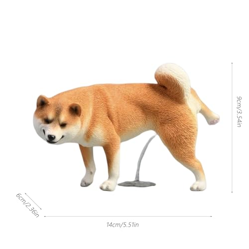 Estatua Shiba Inu Orinando, Escultura de Resina miniatura 2