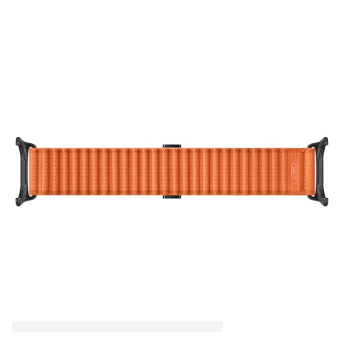 Image of SAMSUNG Galaxy Watch Ultra Trail Band, Smartwatch Replacement Strap for Men and Women, One Click Attachment, ET-SVL70MOEGUJ, Orange