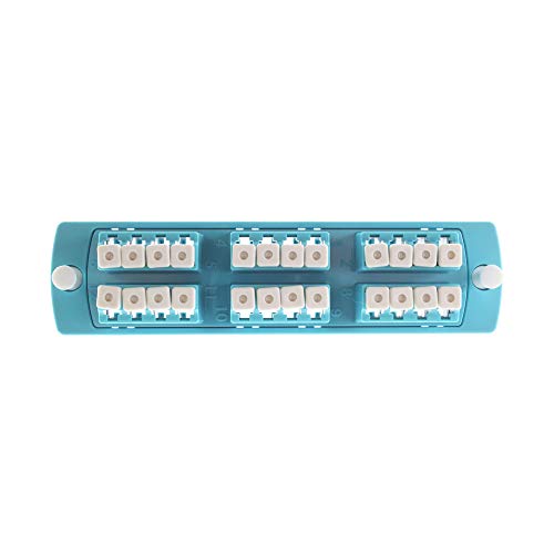 Leviton PLT SDX LC 24F cassette de fibre optique OM4 bleu turquoise aqua