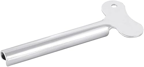 6 silberfarbene Metall-Tubenquetscher für Zahnpasta, Metall, Haarfärbemittel, Farbroller, Spender, Werkzeug, langlebige Verarbeitung, Zahnpasta- und Haarfarben-Spender, Werkzeug für den täglichen