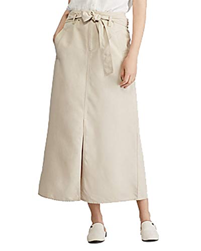 Ralph Lauren Belted Canvas Skirt