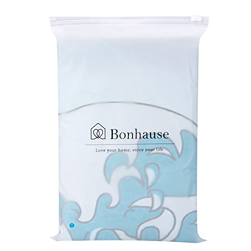 Bonhause Great Wave Shower Curtain Japanese Kanagawa Ocean Waves Blue Decorative Bath Curtain 72 X 72 Inch Polyester Fabric Waterproof Bathroom Curtain With 12 Hooks #TOP5
