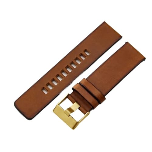 [[ł] fB[[voh DZ4343 DZ7291 DZ4283 EHb`Xgbv 22mm 24mm 26mm Ή gC^AU[EHb`oh(Brown-Golden Buckle,26mm)