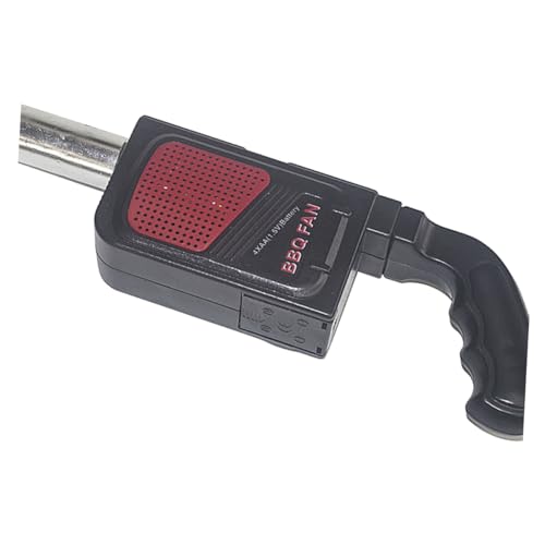 Lurrose Elektrischer Tragbarer Handgrill Gebläse BBQ Luftgebläse Handgeführter Luftventilator für Outdoor Camping Picknick Schnelles Anzünden von Kohle Holzkohle Grillgeräte