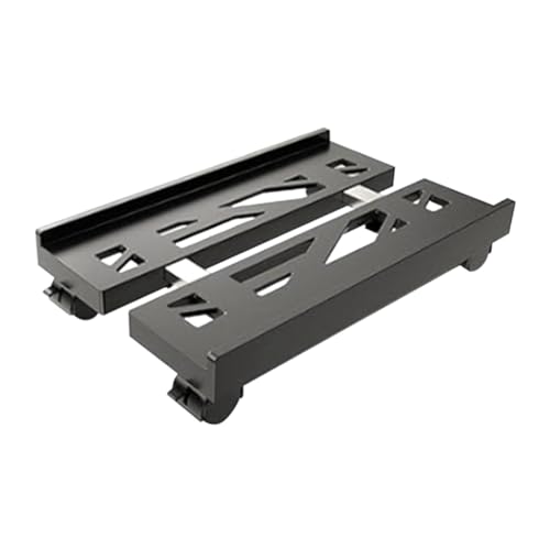 Soporte para CPU Móvil Ajustable, Soporte para Torre de PC con Ventilación y 4 Ruedas Giratorias, Soporte Bajo Escritorio miniatura 1
