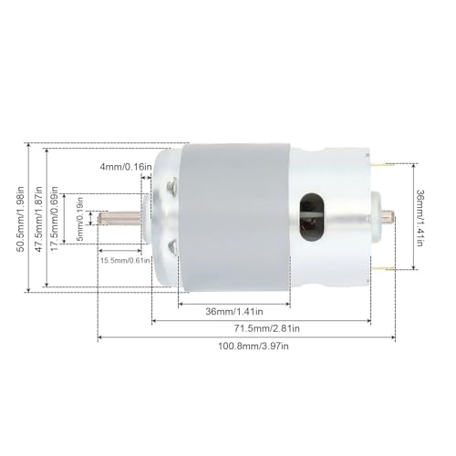 Moteur pour perceuse 12V réglable avec double roulement à billes - 3