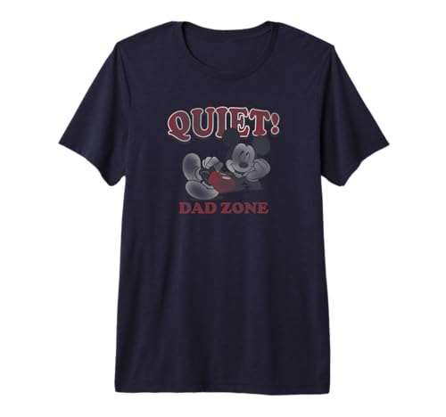 T-shirt Mickey Dad Zone Disney premium en coton confortable pour homme