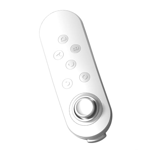 Agwuoetr Manette de Contrôle VR pour Téléphone Android iOS, Contrôleur Bluetooth pour Tablette PC, Smart TV Box - Blanc