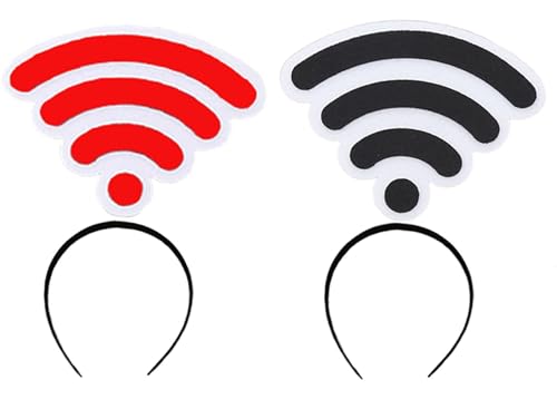 DIY Hub 2Pcs Funny WIFI Headbands Set for Concerts,...