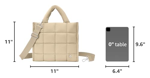 Image of WESTBRONCO Puffer Crossbody Bags for Women Quilted Tote Bag Puffy Weekender Overnight Bag Nylon Shoulder Handbag