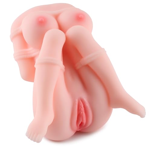 Clarerupt 1.56lb SM Sex Doll Male Masturbators, 2 in 1 SexToy with Pocket Pussy Ass Adult Sex Toys for Men, Comic Adaptation with Realistic Vagina Anus Mini Sex Dolls for Men