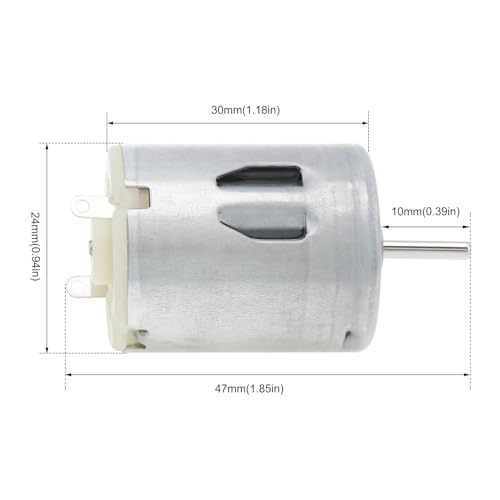 Motor CC RF280 de 3-9 V micro motor eléctrico de alta velocidad para modelismo y robótica 16000 RPM 3