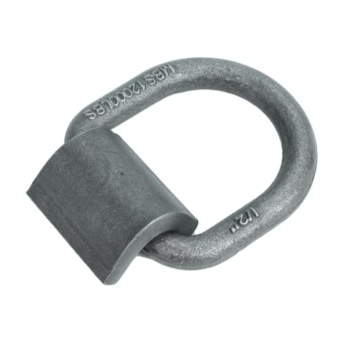 Gooeap 1/2" Heavy Duty Forged Steel D Ring Tie-Down Anchor Weld On Lashing Ring 12000Lbs For Securing Atvs, Utvs, Riding Mowers, And Other Heavy Cargo-12Pack #TOP4