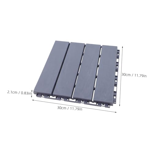Dalles de sol emboîtables Veemoon 6 pièces pour extérieur et balcon - 5
