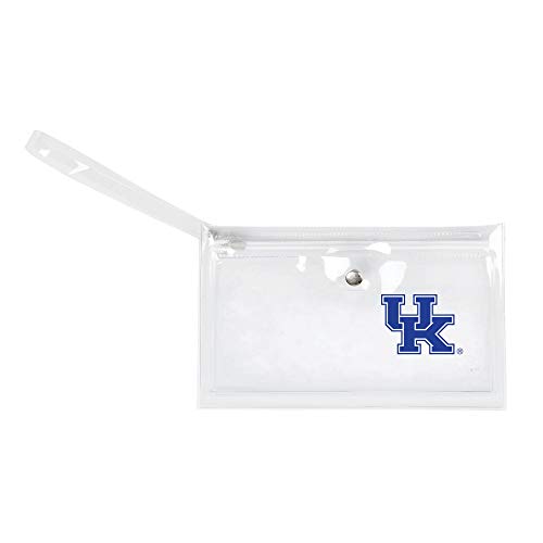 Image of NCAA Kentucky Wildcats Unisex Ncaancaa Ticket Wristlet, Clear, 9 inch by 5.25 inch