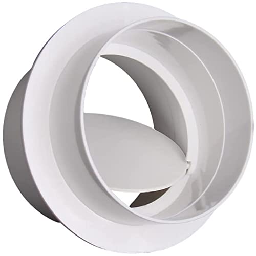 Ventilador de ventilación Bloqueador de conductos PVC Sistema de Rejilla de ventilación Ventilador de Escape para Cocina de baño (tamaño: 200 mm) Cover