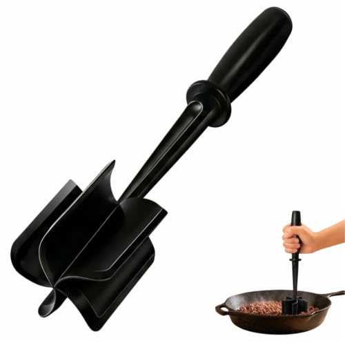 VUCVOLH Meat Chopper, 5 Blades Heat Resistant Meat Masher for Ground Beef
