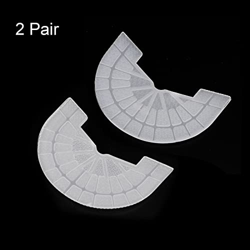 Image of HARFINGTON 2pair Shoe Sole Protector for Sneakers Size 10-11 Non Slip Pad Heel Plates Repair for Men and Women, Transparent