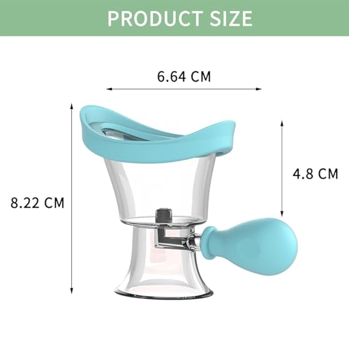 Image of Eye Wash Cup, Squeeze Rinsing Eye Wash Cup For Tired Eyes, Silicone Manual Air Pressure Eye Cleaning Cup for Eye Rinse, Reduce Dust and Cosmetic Irritation