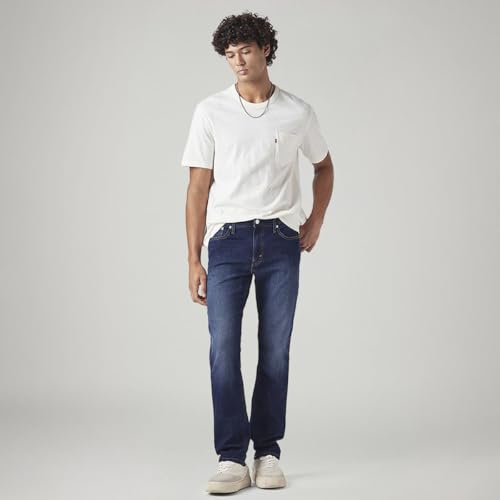 Image of Levi's Men's 511 Dark Indigo Slim Fit Mid Rise Jeans