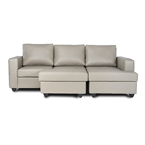 Image of Wakefit Sofa Set | 3 Year Warranty | Sofa 2 Seater, 2 Seater Sofa for Living Room, Wooden Sofa Set, Couch Sofa for Living Room, Sofa for Living Room - Napper(Jindal : Cappuccino)