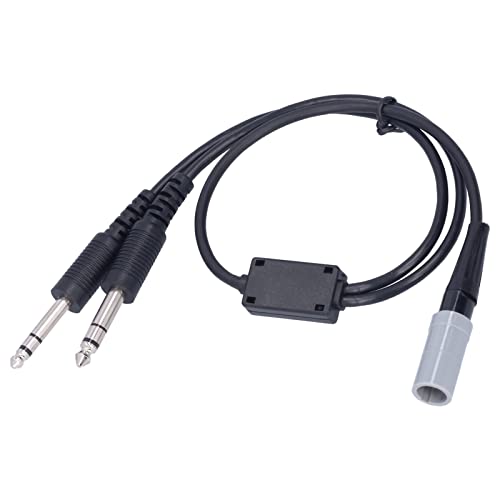 Adaptador para Auriculares de Aviación con Plug GA 2 y 6pin miniatura 5