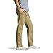 Lee Men's Extreme Motion Flat Front Slim Straight Pant Taupe 34W x 32L