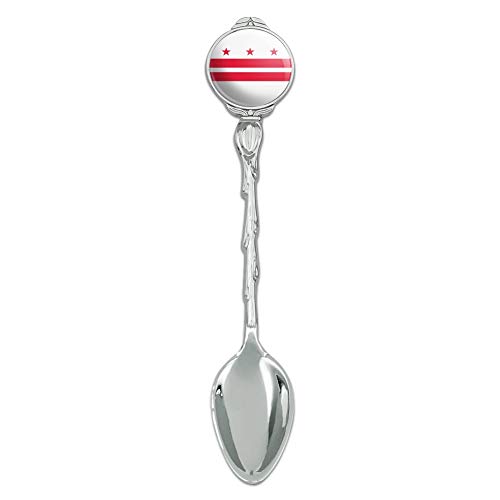 Washington D.C. The District of Columbia Flag Novelty Collectible Demitasse Tea Coffee Spoon
