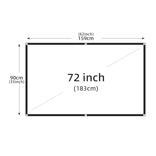 Pantalla portátil plegable para proyector 72 pulgadas miniatura 2