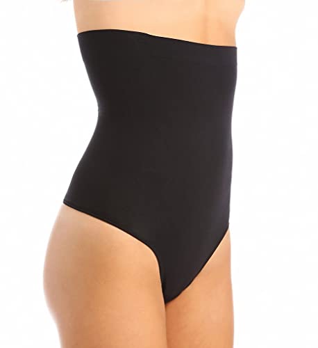 Body Wrap Women's High Waist Thong,Black,X-Large
