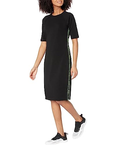 Image of DKNY Women's Short Sleeve Logo T-Shirt Dress