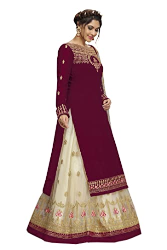 TRENDMALLS Georgette Embroidery Lehenga Choli with Dupatta For Women Ready To Wear (L267)