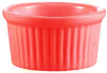 Festiware 3 oz. China Fluted Ramekin Red 48/CS
