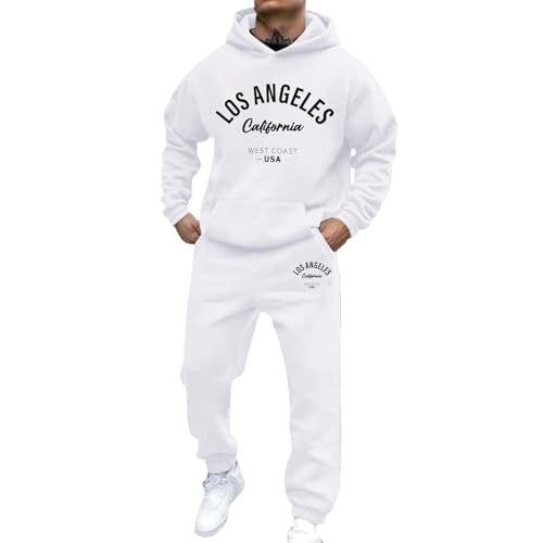 Survêtement homme pour un look décontracté tendance ensemble blanc XXL