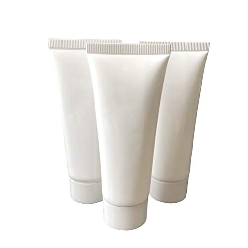 Daycount 20Pcs Empty Plastic Squeeze Tubes Cosmetic Containers Refillable 50Ml/1.7 Oz White Lotion Bottles For Liquids, Shampo, Conditioner, Toiletries, Travel (Flip Cap) #TOP5