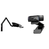 Novus TalkMaster Telefonschwenkarm anthrazit & Logitech C920 HD PRO Webcam, Full-HD 1080p...