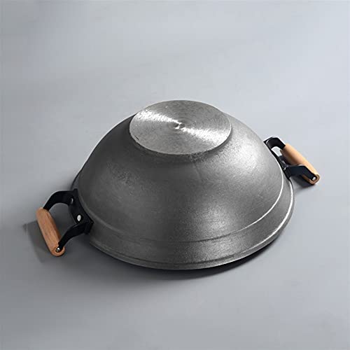 Wok de hierro sin recubrimiento 40 cm con mango auxiliar miniatura 2
