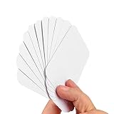 ewtshop® Weiße Memokarten, 200 Stück, 5x9 cm, 250 g/qm, Mitteilungskarten, Karteikarten, Lernkarten, Notizkarten
